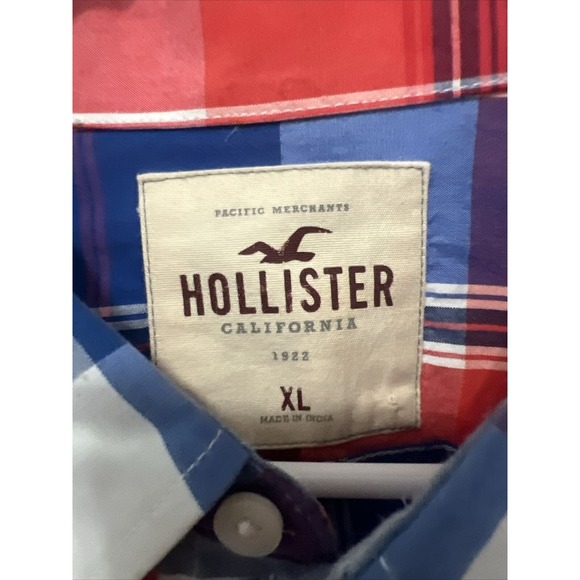 Hollister Plaid Button Up Shirt Size XL - Picture 3 of 9